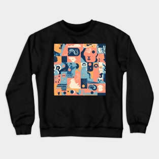 Technicolor imagination - Abstract Mindset Seamless Pattern Crewneck Sweatshirt